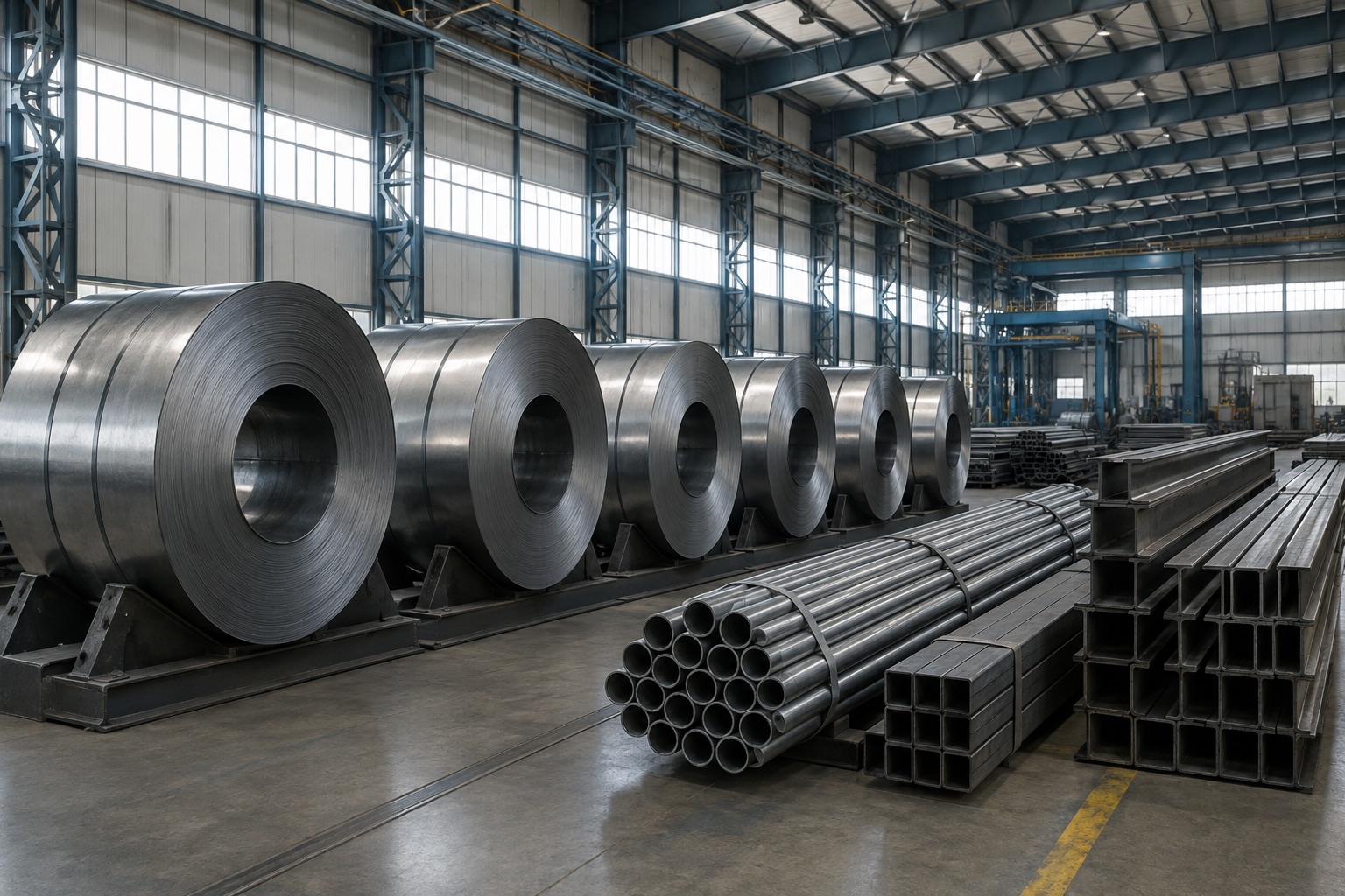 Metal & mineral processing industry illustration