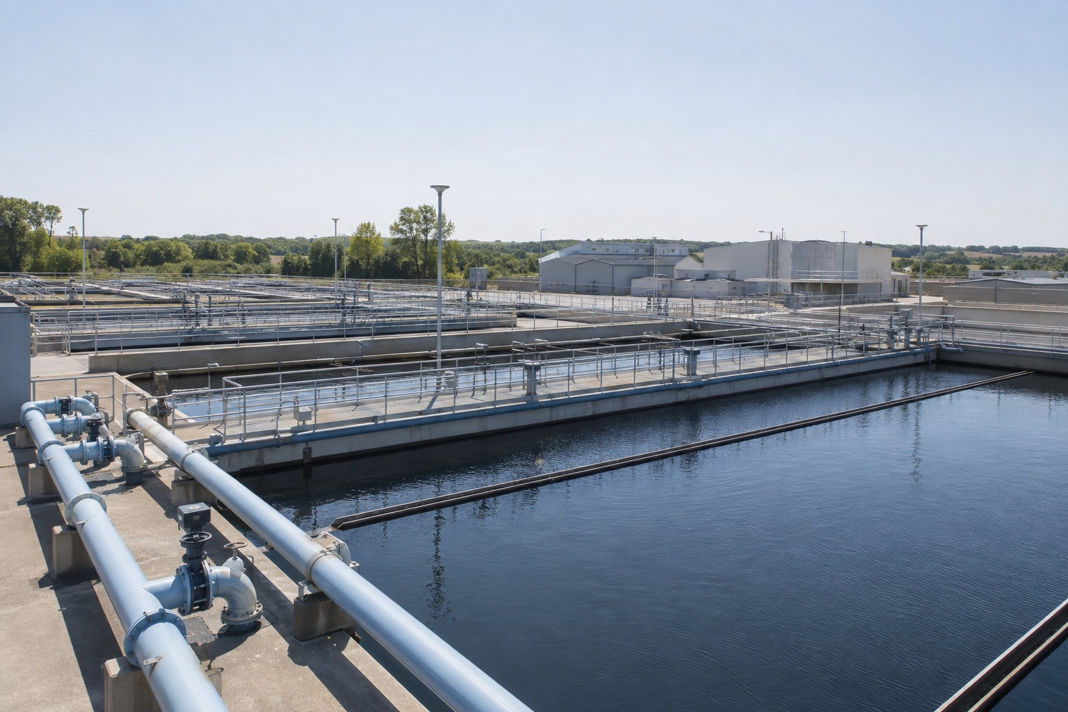 Water treatment industry illustration